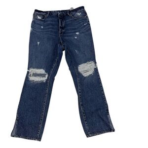 Classic Blue Distressed Women's Jeans